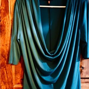 Victoria's Secret Teal Drape Blouse